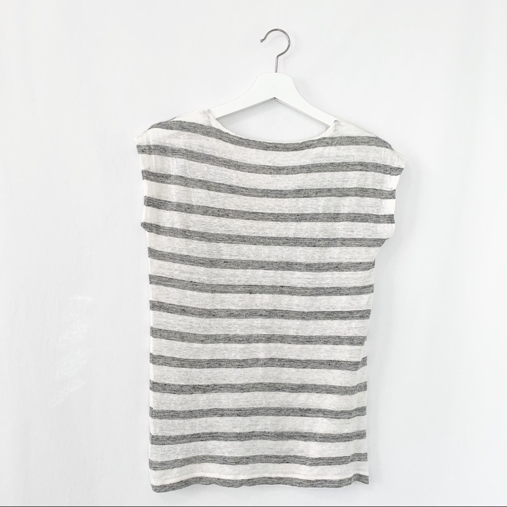 J. Crew Linen Boatneck Tee - Picture 3 of 5